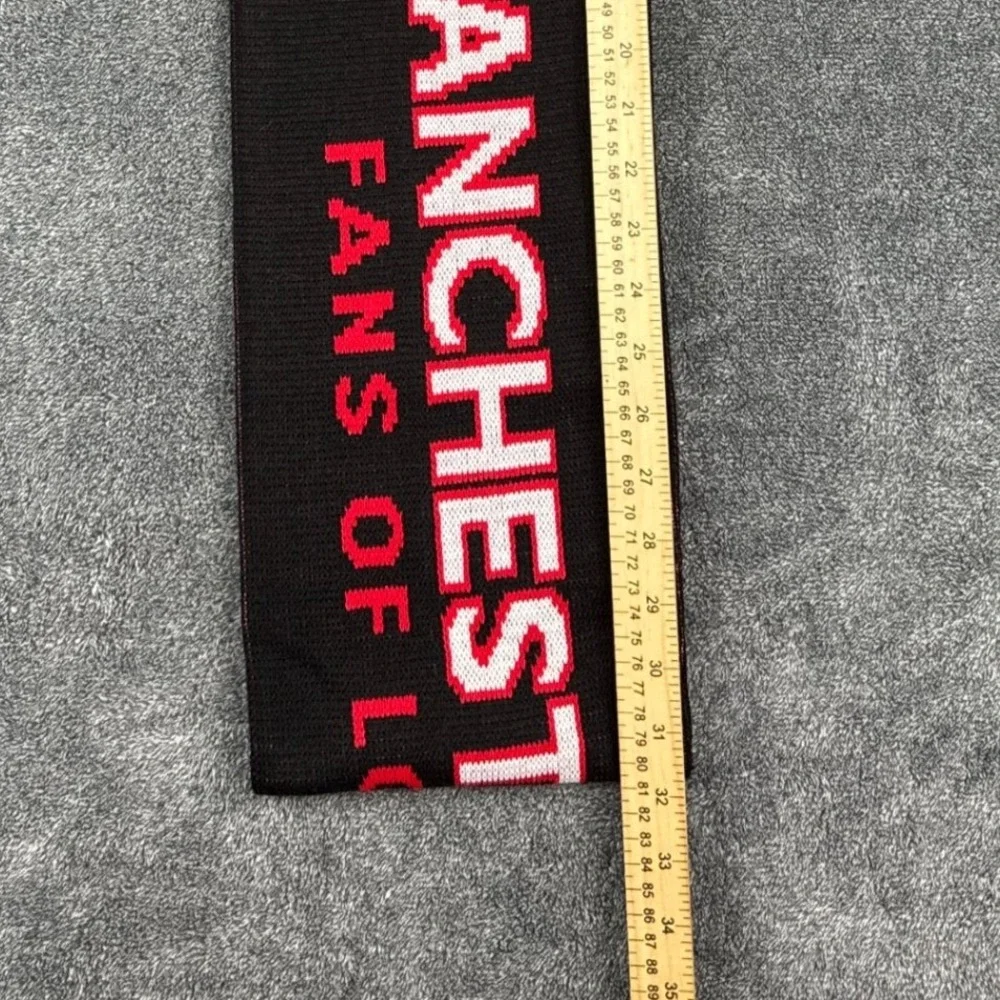 Ruffneck Scarves Manchester United Fans of Los Angeles MULA Knit Scarf Black Red
